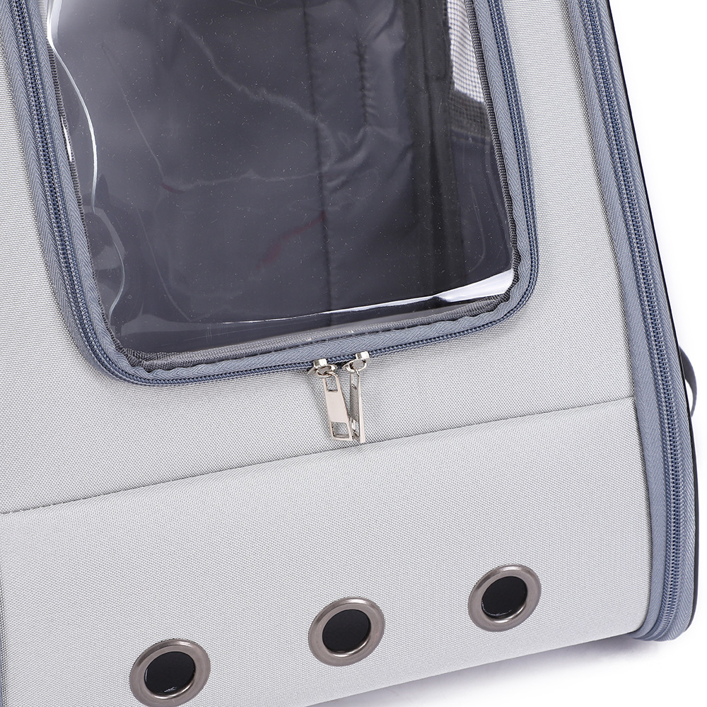 Rongka Pet Cross-border Portable double-shoulder Pet Backpack, square cat backpack, Breathable portable pet bag for cats and dogs pic 1