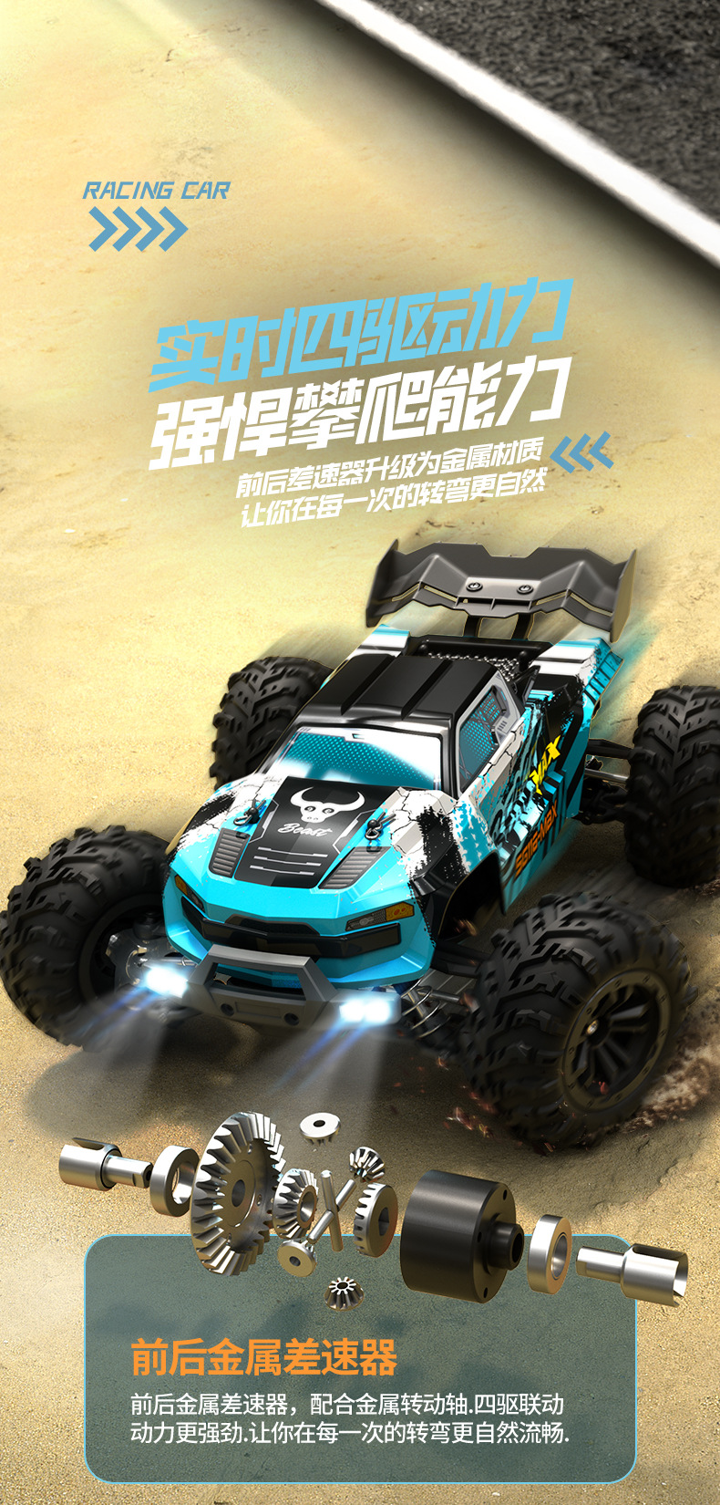 SG116MAX Professional racing four-wheel drive brushless high-speed RC off-road racing car light drift professional remote control car toy pic 5