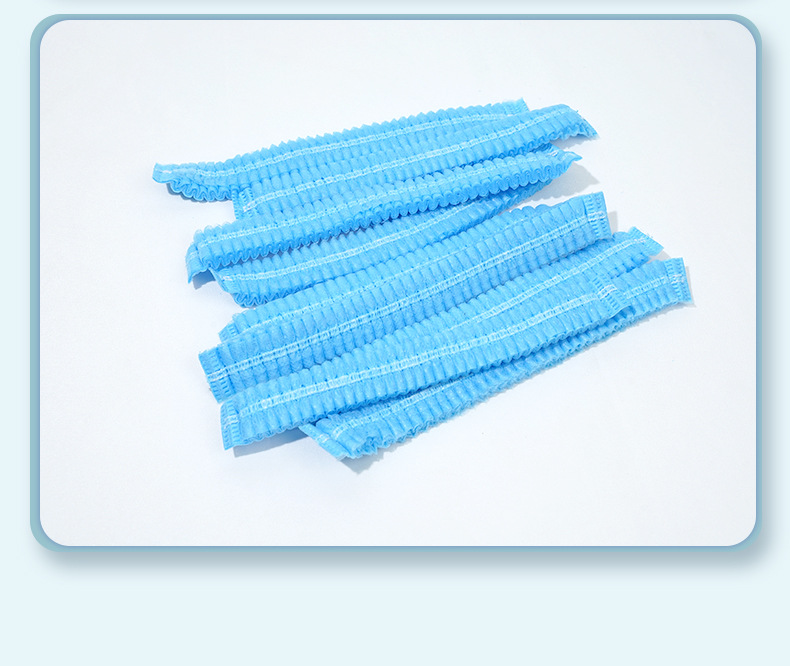 Disposable non-woven fabric strip cap, head cover, hairnet cap, dust-proof and breathable, food factory kitchen workshop work cap pic 16