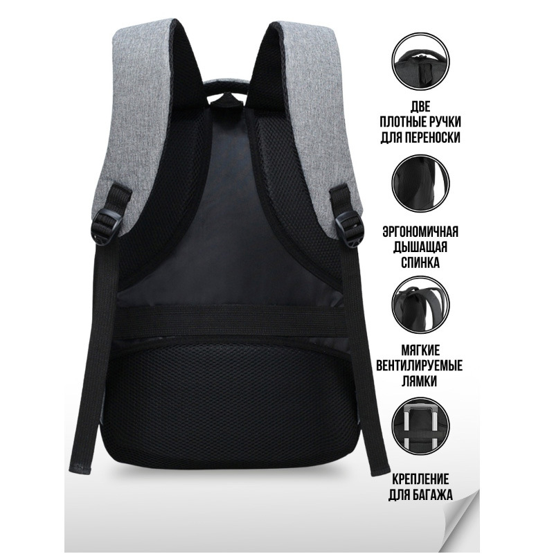 男士背包大学生双肩包简约商务电脑包大容量休闲上班通勤旅行背包详情27