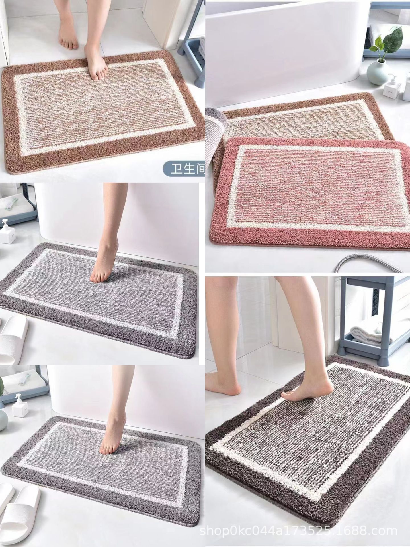 Quality and Fun Life entrance floor MATS, cross-border anti-slip MATS, absorbent MATS, flower bathroom floor MATS, living room and bedroom carpets, crawling MATS pic 6