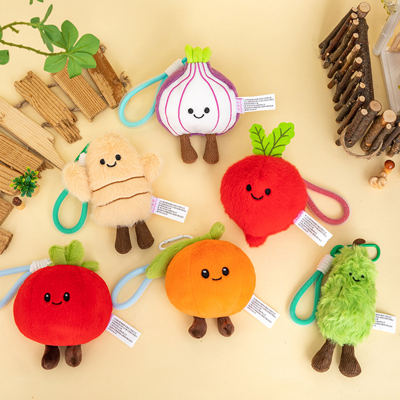 创意果蔬葱姜西红柿洋葱玩具可爱挂件毛绒玩具公仔钥匙扣玩偶详情25