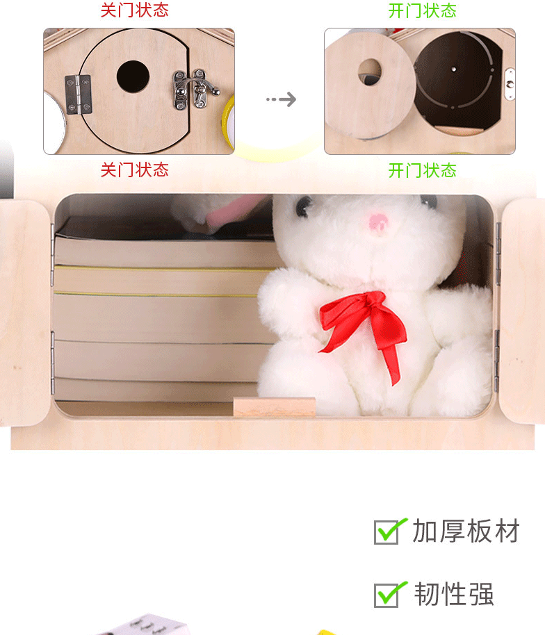 Montessori Montessori Early Education Busy Board House, diy accessories, 1-2 years old intelligence and science education toys, numbers, shapes, cognition, multi-hole learning pic 18