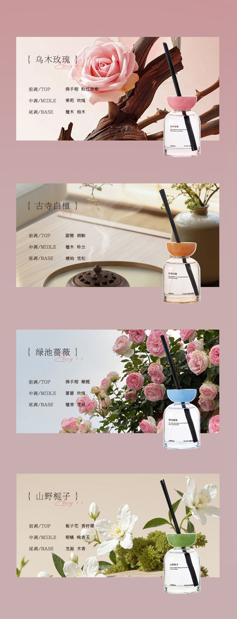 Zuohe Hotel's Flameless Aromatherapy Home Premium Indoor Bathroom Fragrance Gift Long-lasting Air Freshener pic 11