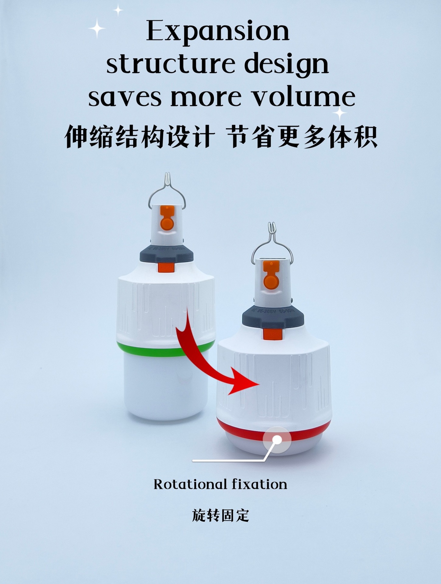 New 5V rechargeable bulb for emergency power failure, detachable and replaceable battery, low-voltage bulb pic 3