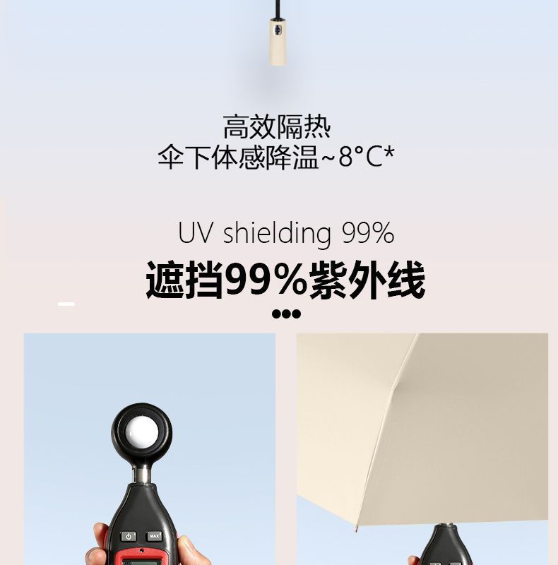 爆款折叠24骨全自动雨伞12骨双龙骨黑胶晴雨两用伞广告伞现货批发详情43