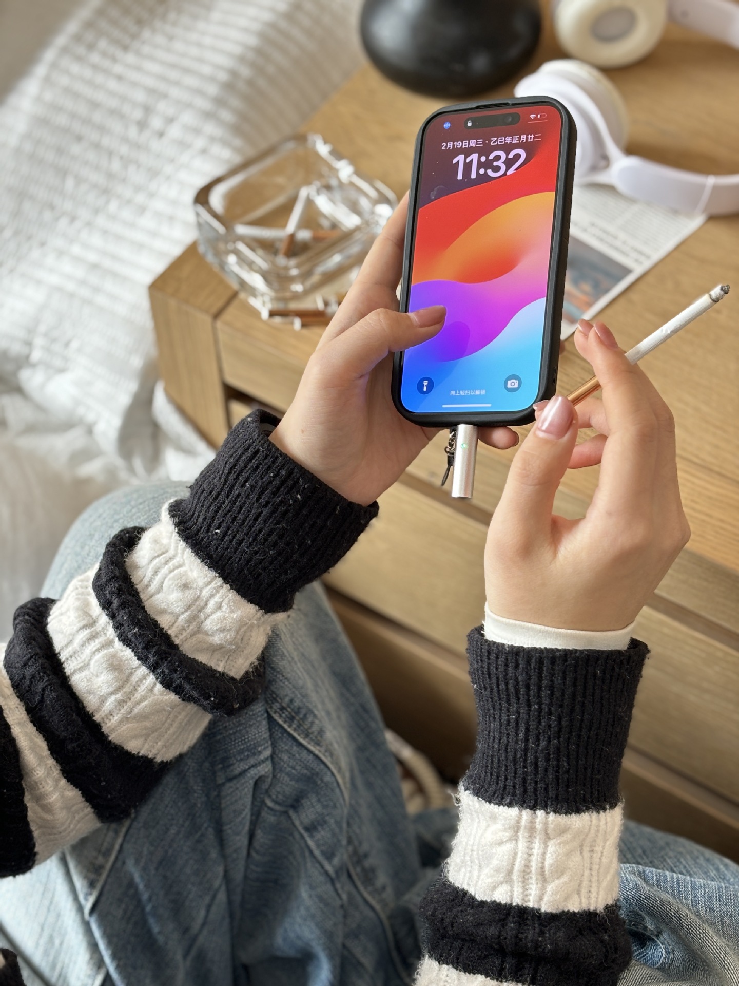 迷你便捷无线点烟器TYPE-C无液气体打火机跨境智能防风点烟点火器详情12