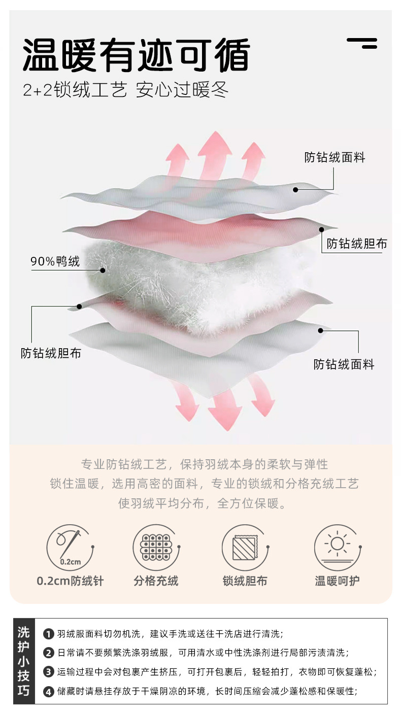 极寒大码羽绒服女2025冬季新款连帽过膝长款加厚收腰百搭外套平湖详情10