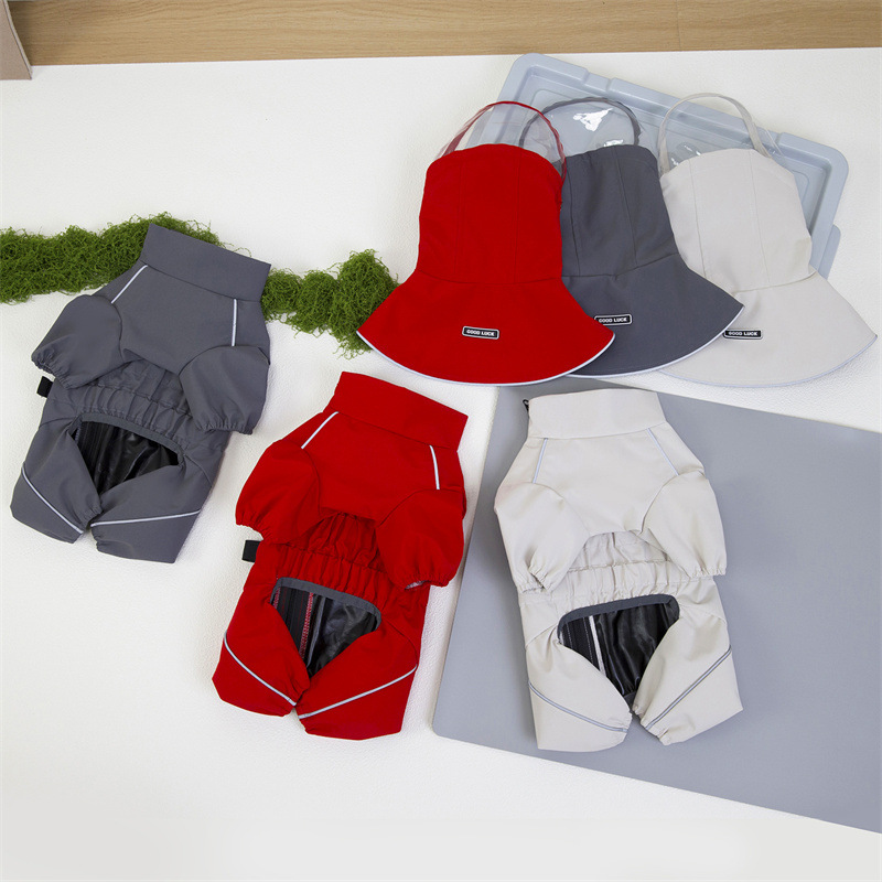 宠物秋冬可拆卸雨衣 狗狗新款防水保暖外套 中小型犬防风外出服实详情8