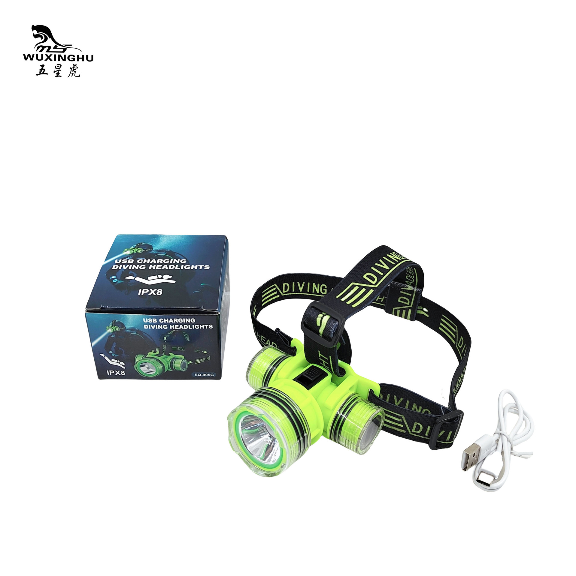 High-intensity LED diving headlamp, waterproof, rechargeable, long-range, long-lasting, underwater dedicated head-mounted flashlight, lighting, daily necessities pic 5