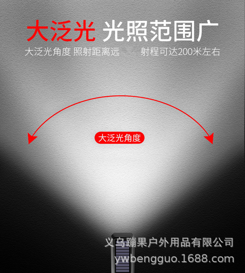 Bicycle headlights, solar horn lights, USB charging headlights, strong flashlight for bicycles, cross-border cycling equipment pic 12