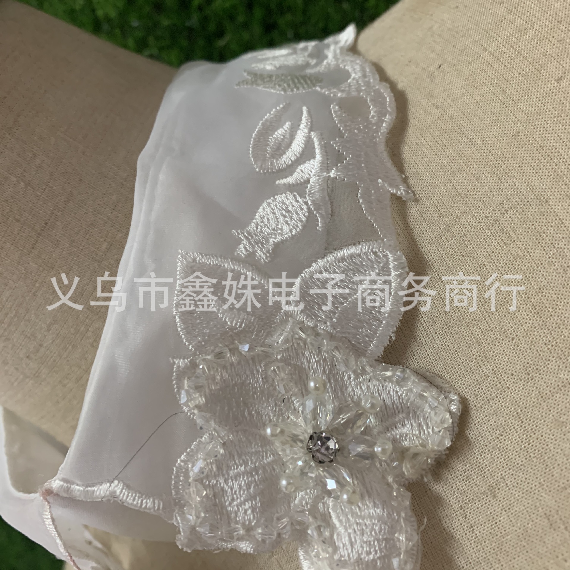 减龄娃娃领假领子女欧根纱绣花假衣领重工钉珠蕾丝领韩毛衣装饰领详情21