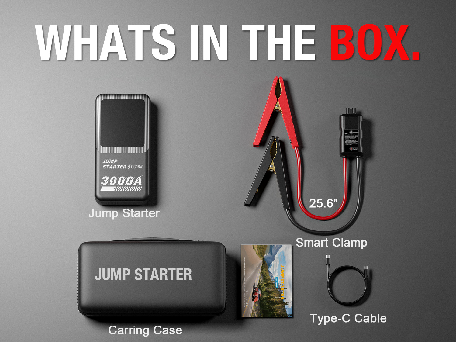 Cross-border foreign trade exclusive car emergency power supply jump-start box starter, over-carrying 12V, self-sold by the source factory pic 11