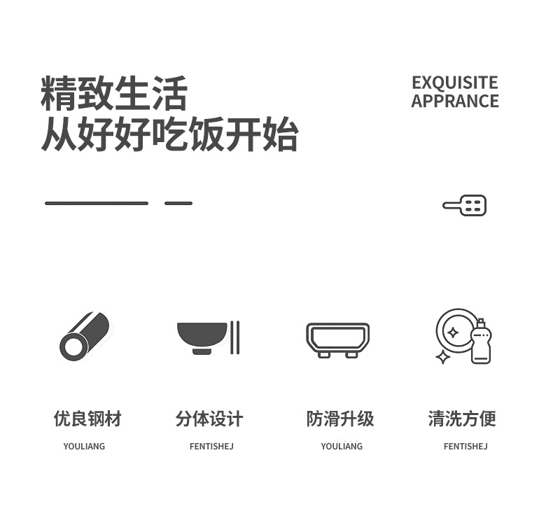 Rongka Pet Cross-border Pet Slow Food Bowl, Dog Basin, Dog Supplies, Cat Food bowl, food basin, anti-knock and anti-choking slow food Double bowl pic 2