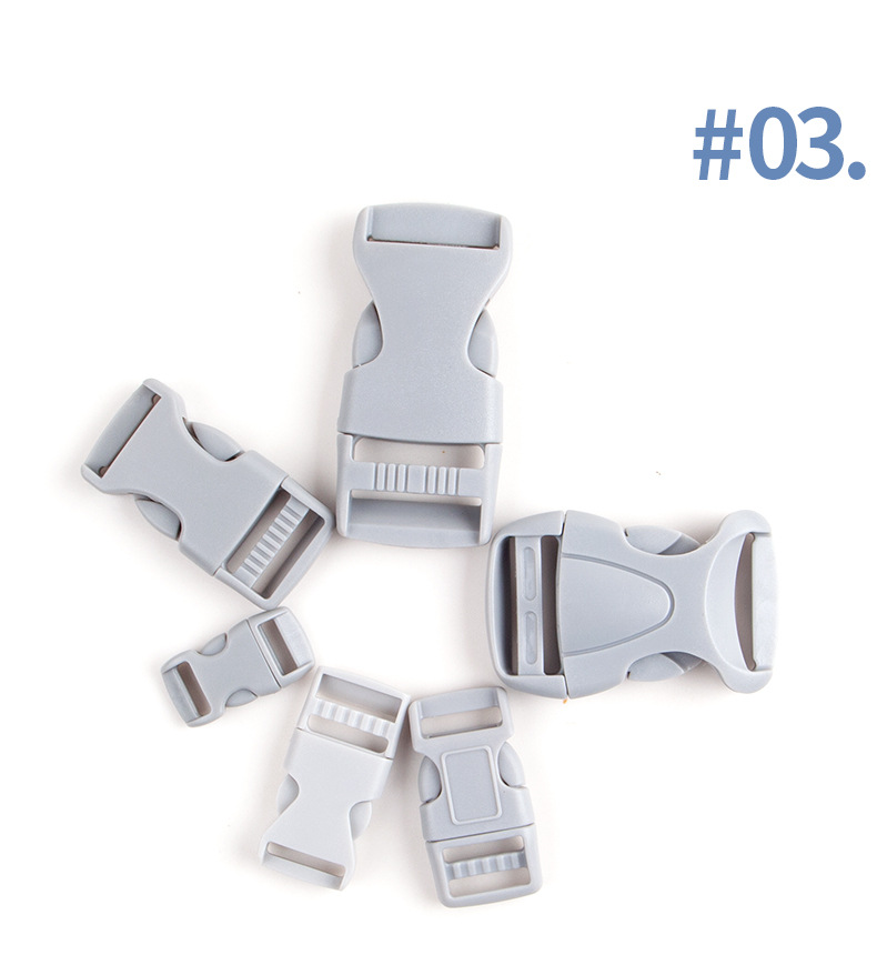 灰色塑料插扣卡扣箱包配件调节扣战术腰包宠物扣具书包扣日扣三档详情35