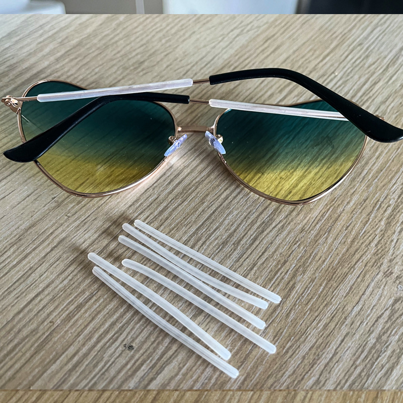 Wholesale of metal glasses, slender legs, silicone round hole glasses, foot covers, anti-slip temple sleeves, ear hooks, ear pads and glasses accessories pic 8