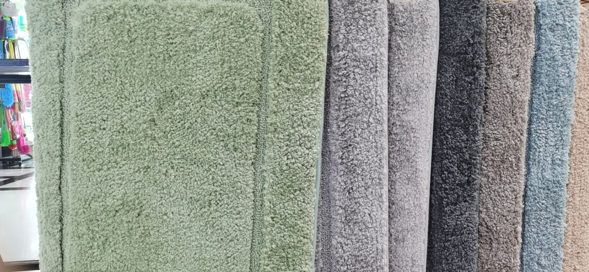 Blanco SBR antideslizante fondo europeo y americano de alta gama tufted alto y bajo jacquard ultra suave interior baño baño piso estera pic 5