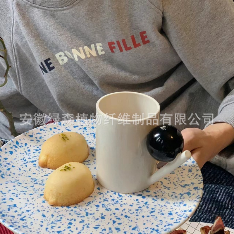 现货XeniaTaler加拿大竹纤维盘子餐具耐摔水果早餐盘面包甜品盘详情14