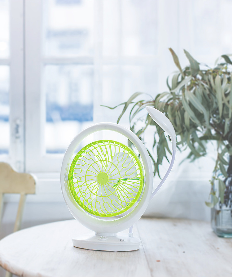 JR-2018 Lighted fan rechargeable student dormitory home rechargeable fan mini Portable with strong wind force pic 16