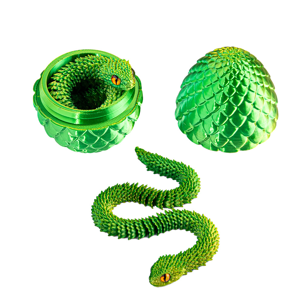 3d打印蛇蛋蝰蛇蛋龙蛋关节可活动摆件玩具模型详情8