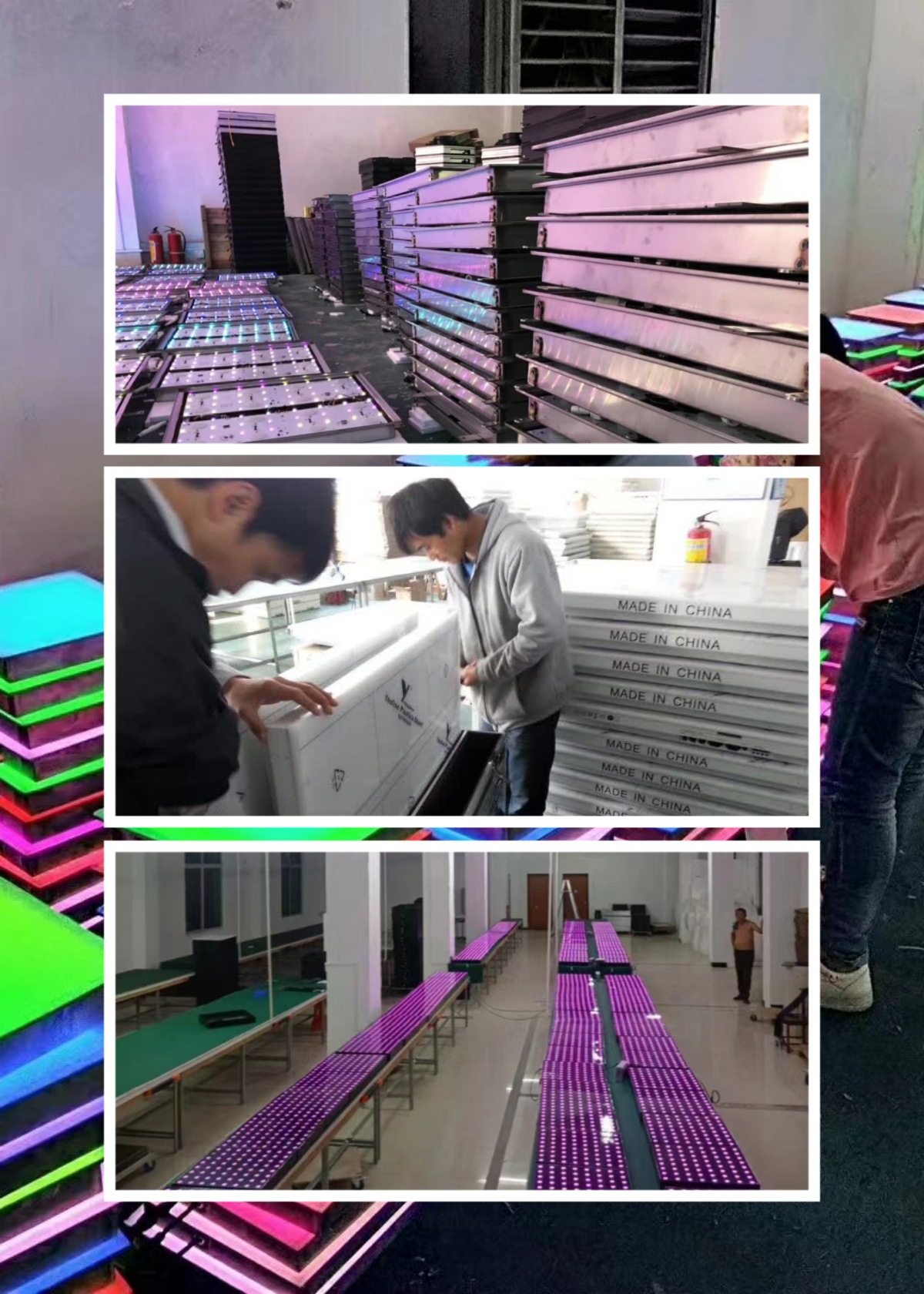 厂家直销便携式无线磁性互动七彩深渊灯方形跳舞DJ地砖灯婚庆派对3D舞台灯详情10