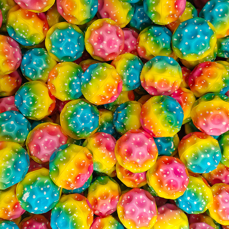 Cross-border elastic balls, hole balls, high-bouncing PU foam balls, parent-child outdoor multi-hole balls, stress-relieving and venting, playing with cats and dogs pic 13