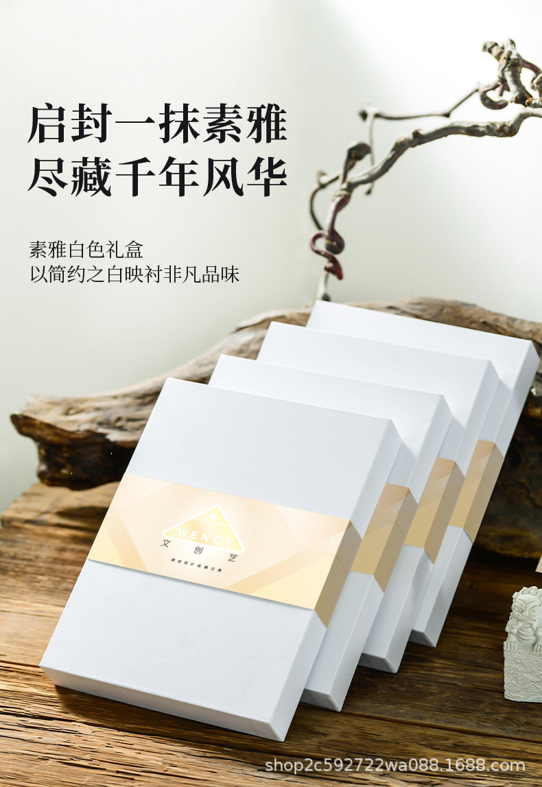 复古珠光皮质记事本订购印logo商务高档办公国风加厚A5笔记本本子详情6