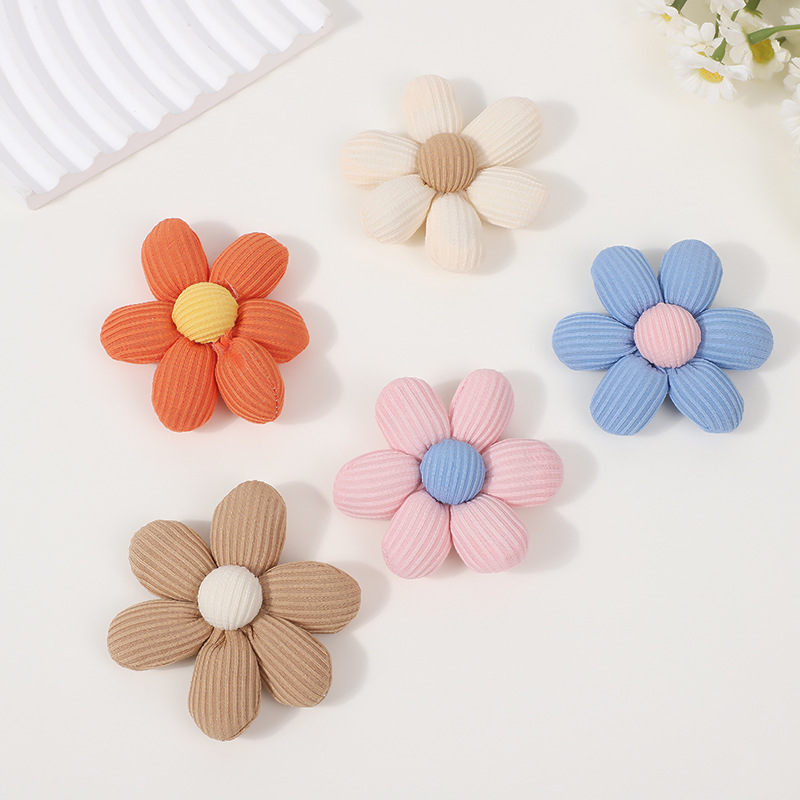 彩色布艺充棉立体小花少女头饰衣服包包帽子装饰辅料详情4