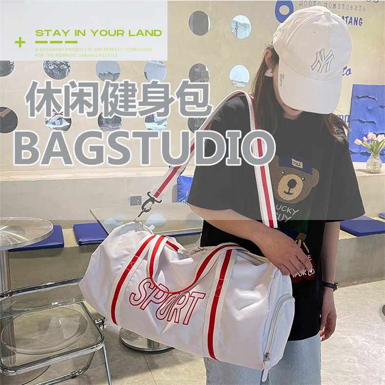 T-shaped hand-held large-capacity travel bag, lightweight business trip fitness bag, luggage waiting for delivery storage bag, short-distance travel luggage bag, durable and portable travel bag pic 2