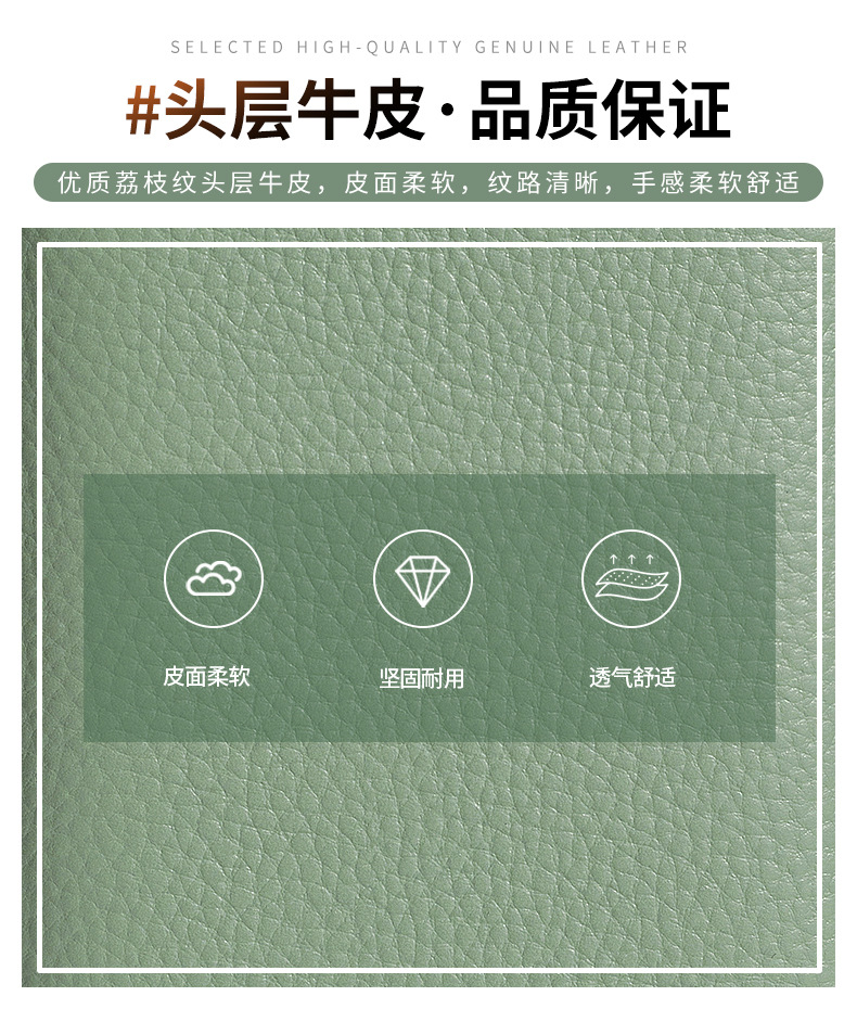 女士长款钱包真皮风琴卡包多卡位rfid手拿包大容量拉链零钱包跨境详情9