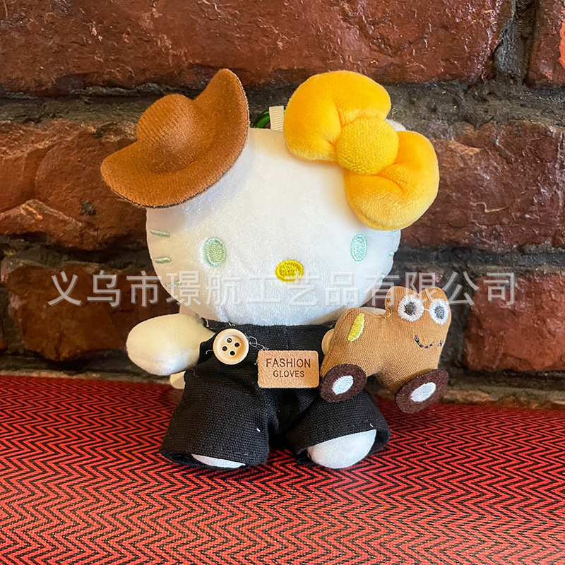 Cute hellokitty keychain pendant, kt cat plush doll, fashionable bag pendant, Kitty doll pic 4