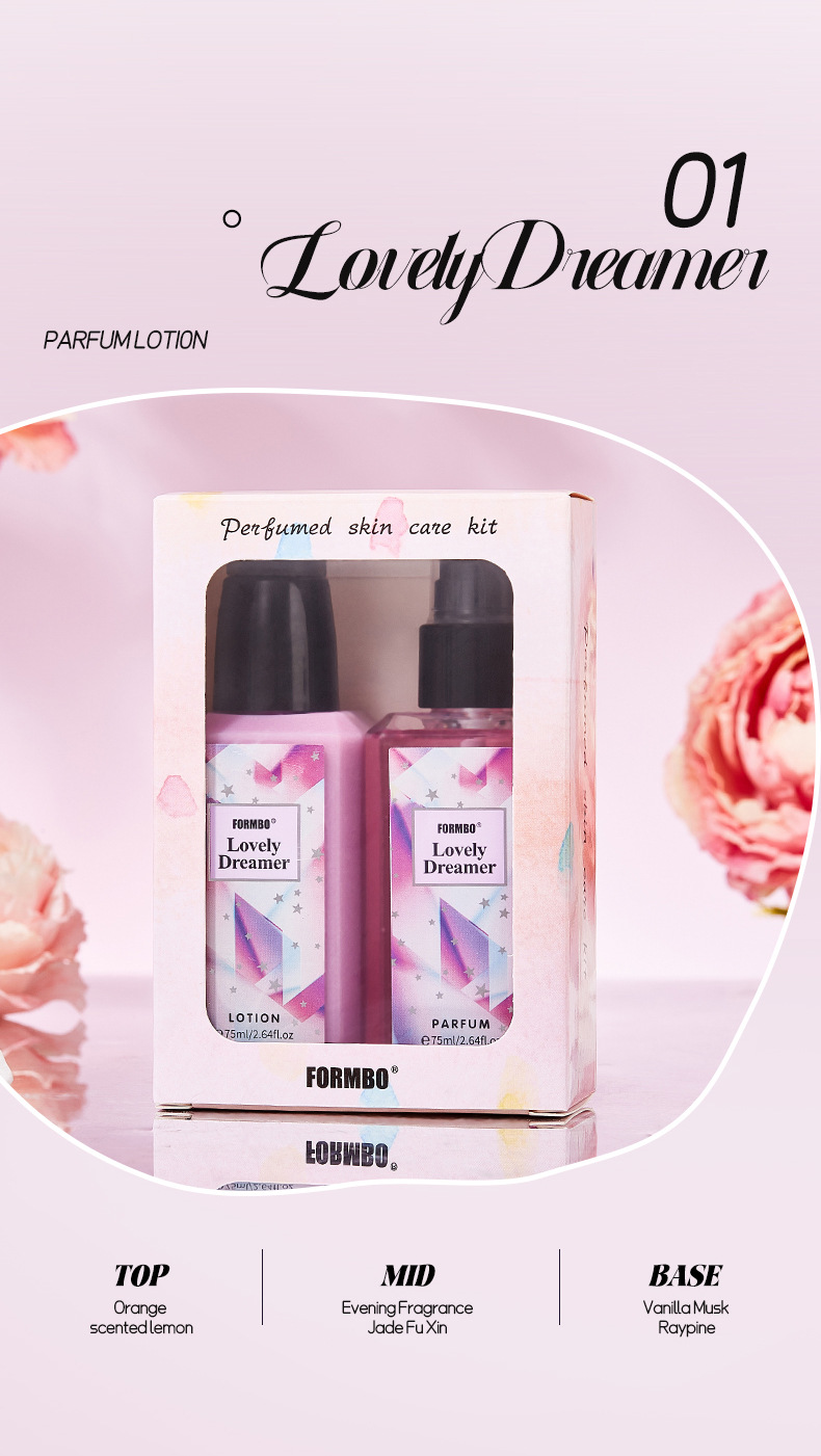 【跨境专供】香水护肤套装持久留香清新淡香香水身体乳液套装批发详情10