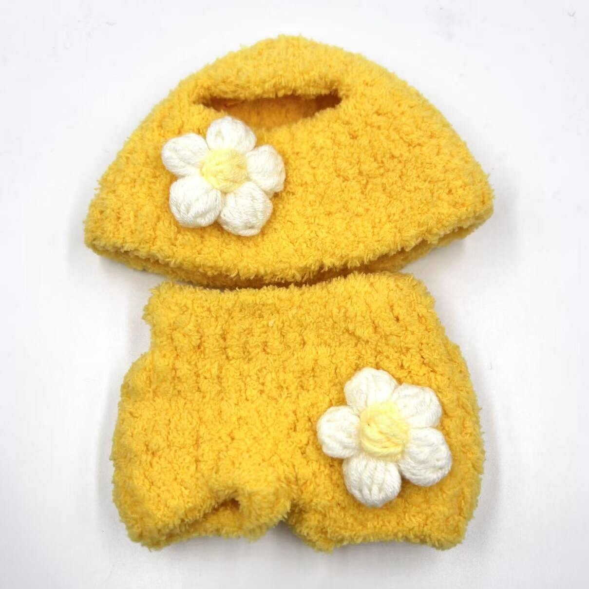 通用毛绒线迷你娃衣毛线手工钩织背带裤帽子套装玩偶娃衣批发详情15