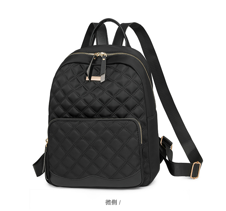 2024跨境新款时尚牛津布双肩背包高级感休闲百搭旅行女士背包书包详情24