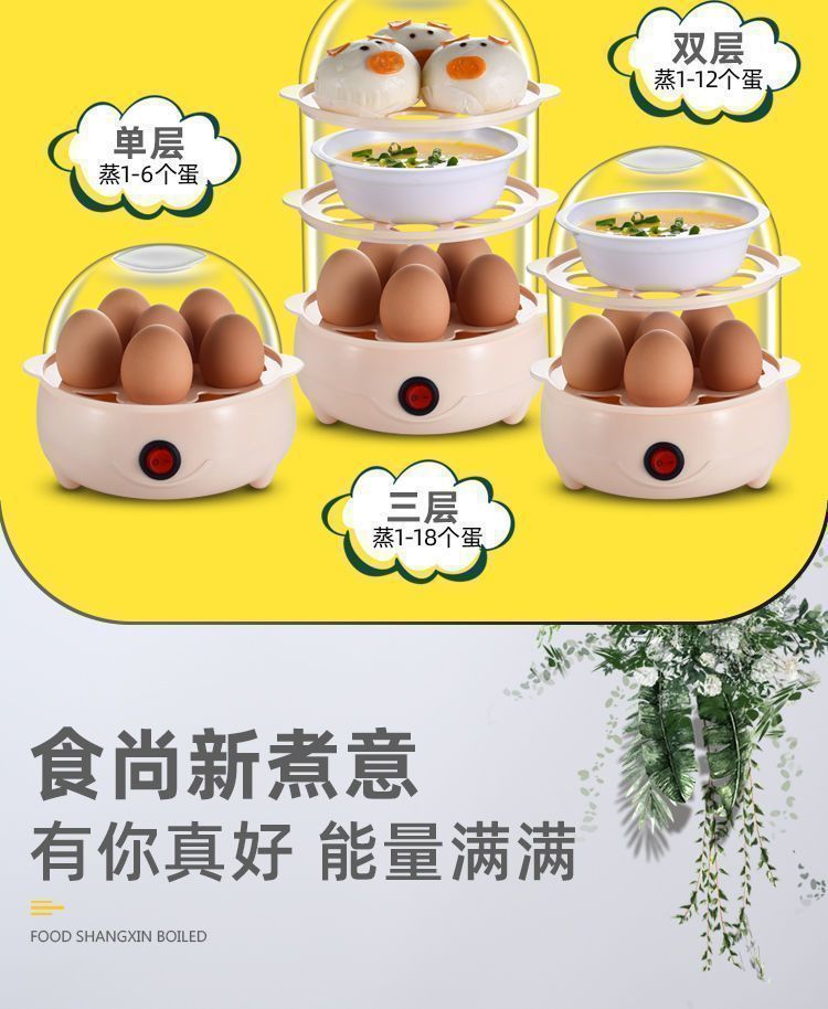 小家电多功能蒸蛋器早餐机蒸蛋机煮蛋器家用蒸蛋器详情4