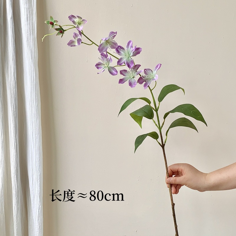 3D打印垂丝茉莉花仿真花海棠花垂吊假花家居软装造景装饰摄影道具详情13