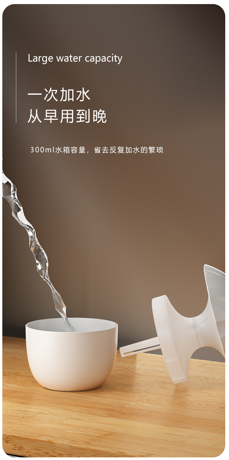 新款纳米加湿器USB迷你室内补水七彩氛围灯家用桌面卧室香薰机详情7