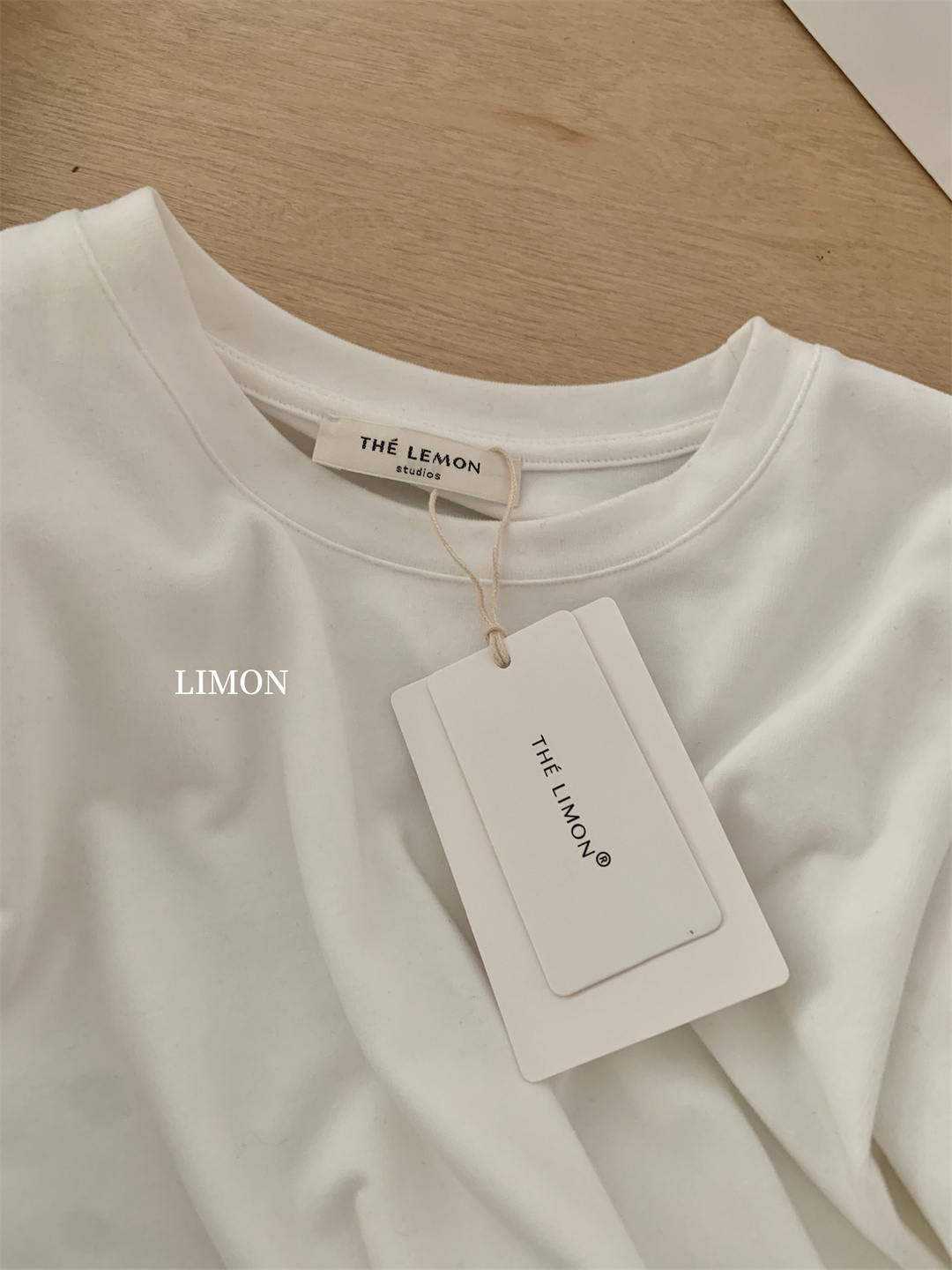 THE LEMON柠檬绿茶正肩磨毛短袖t恤女2024秋季新款百搭上衣打底衫详情71