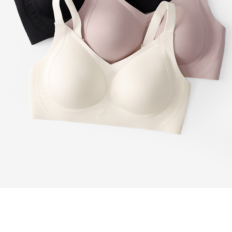 Soft-supported bras for women make large breasts look smaller. They gather and support to prevent sagging, are breathable, and have no steel rings or marks. Summer wholesale pic 11
