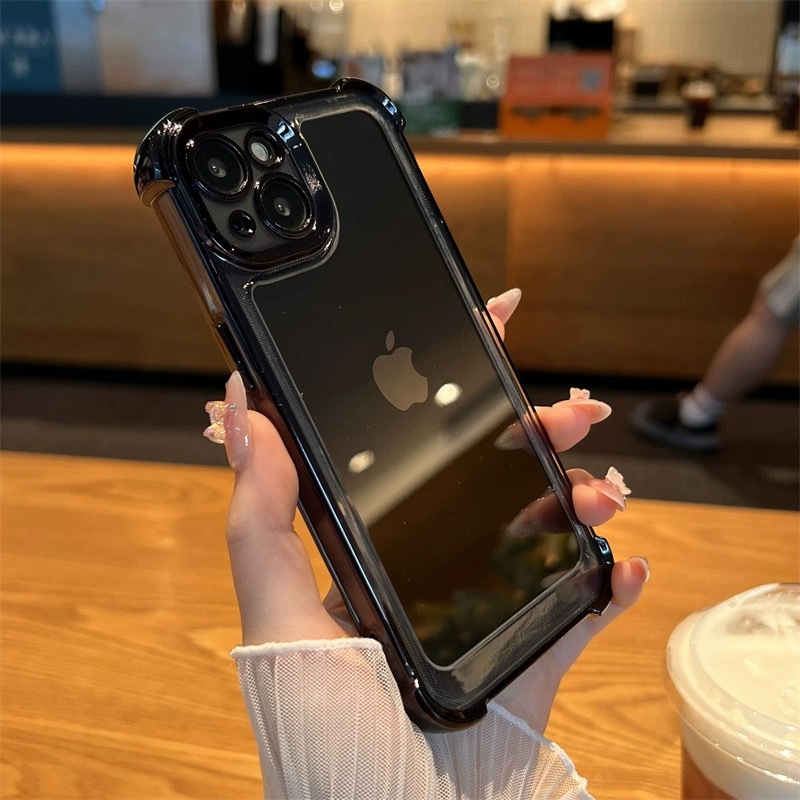 防摔四角气囊适用苹果15/14手机壳iPhone13promax透明12/11保护套详情4