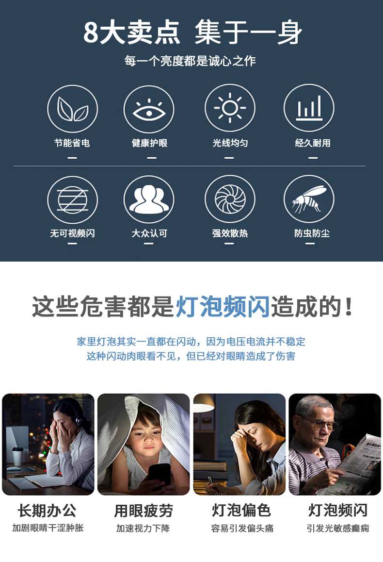 led节能灯e27螺口商用鸡舍暖色黄光蛋鸡养殖场专用照明灯暖光灯泡详情3