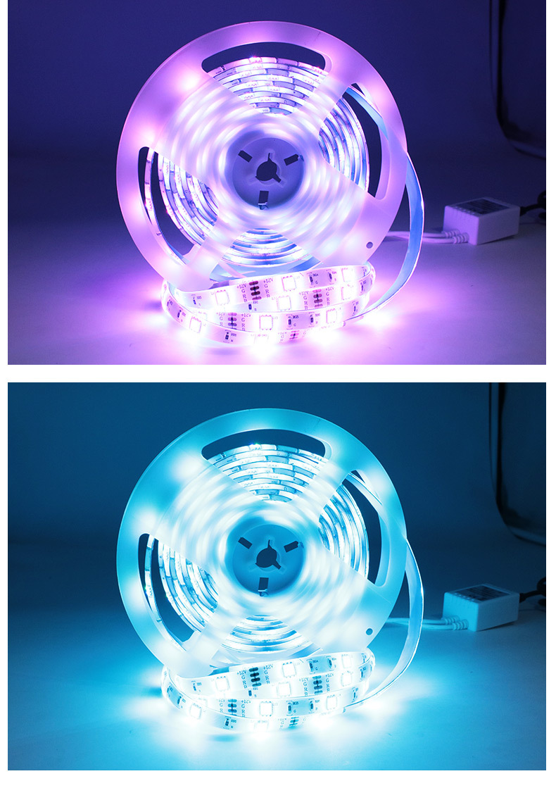 智能LED灯带闪光带灯灯光灯带120cm 柔光调光可遥控详情10
