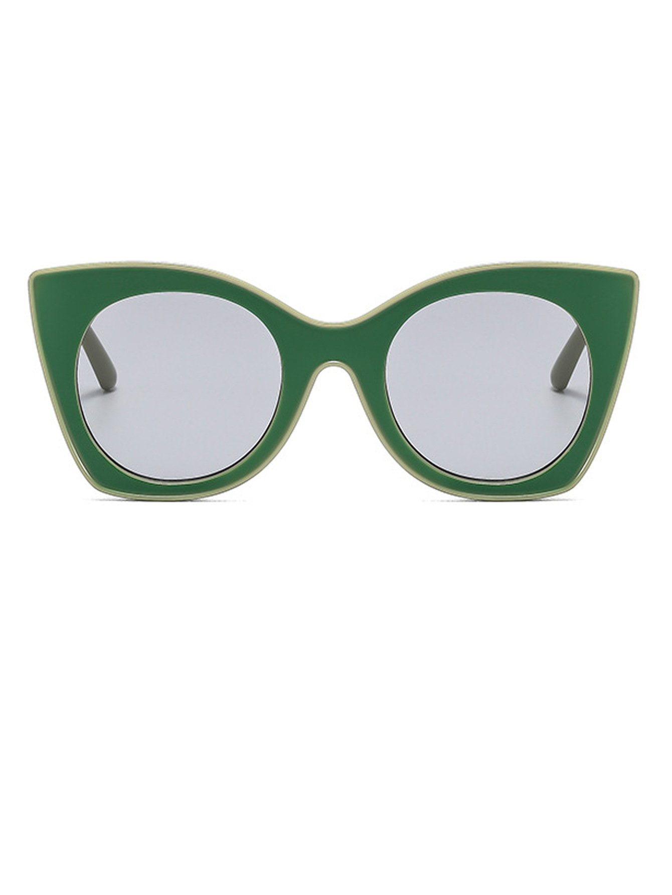 Fashionable and personalized color-blocking sun protection sunglasses, cross-border European and American trend anti-blue light flat sunglasses frame pic 10