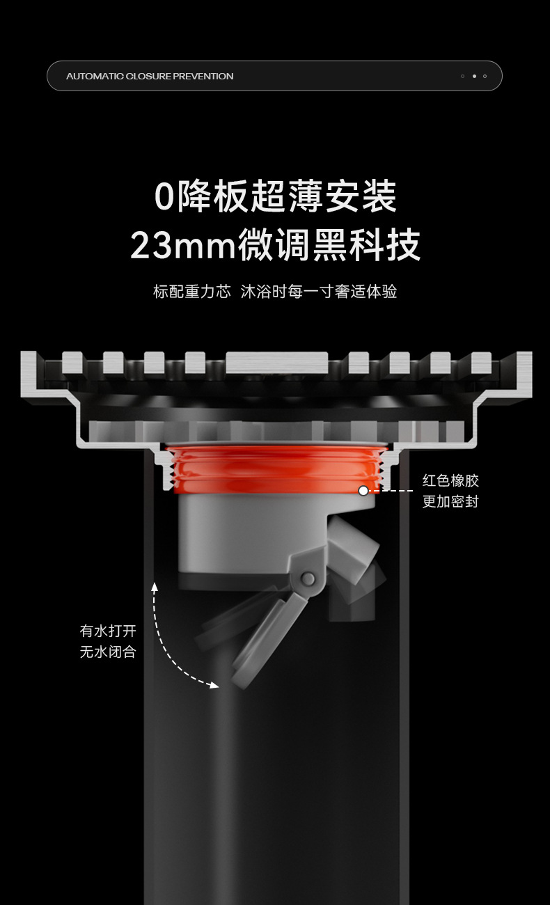 卫生间阳台不锈钢防臭地漏家用洗衣机厨卫轻奢加厚地漏芯防虫神器详情9