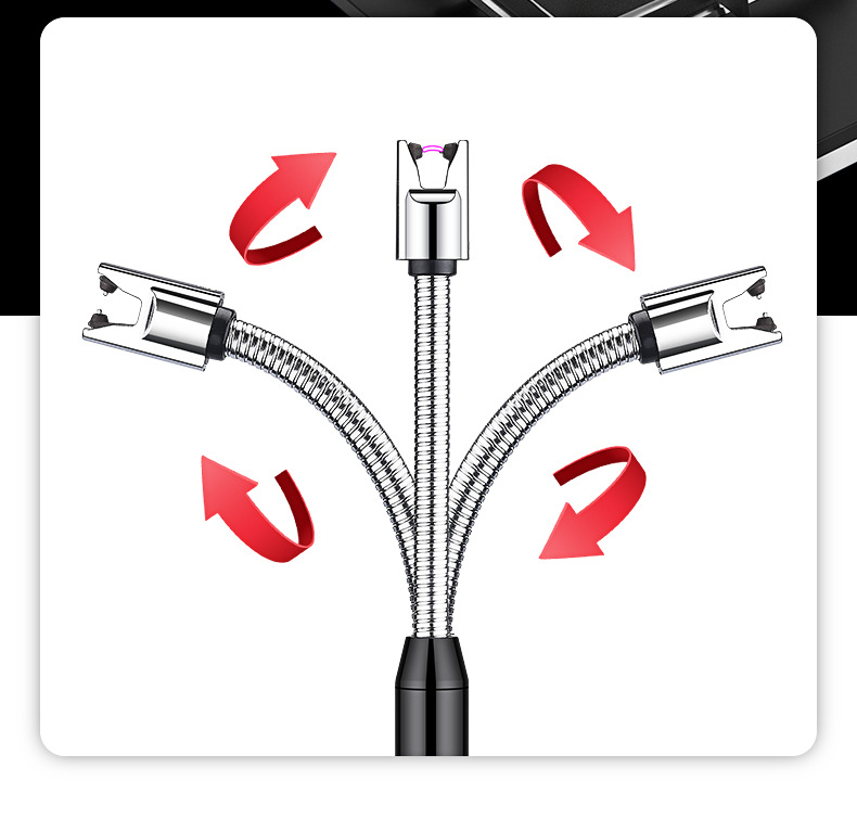厂家批发Type-充电打火机点火器厨房煤气灶加长软管360°自由旋转详情9