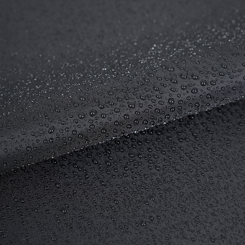 工厂现货210D牛津布加密黑丝防水涂银帐篷面料3000水压详情8