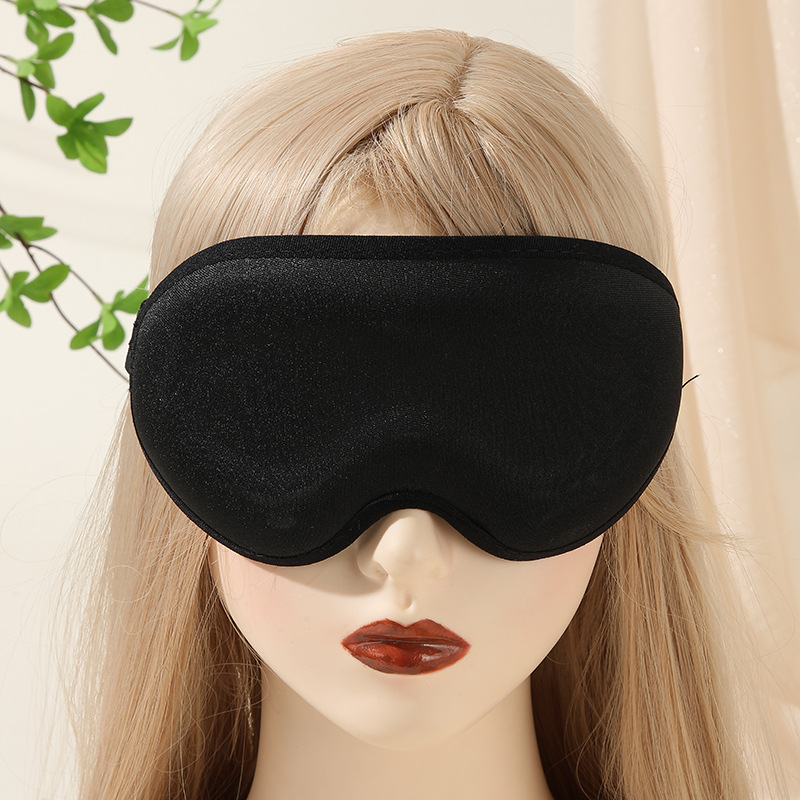 跨境新品莱卡深窝3D眼罩睡眠遮光男女记忆棉舒适不压眼睡觉专午休详情4