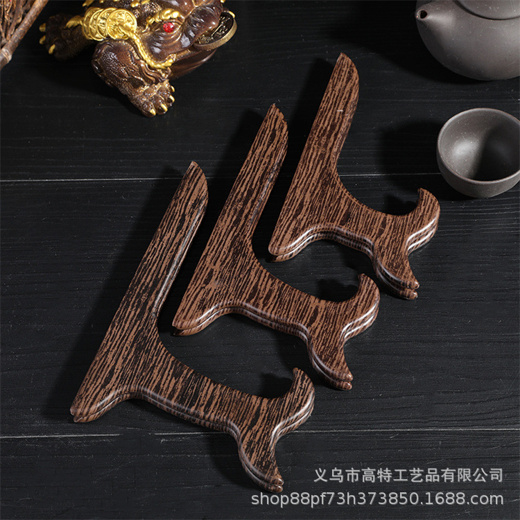 普洱茶架子茶饼架展示架仿实木茶托架置物架茶叶架托支架茶具配件详情16