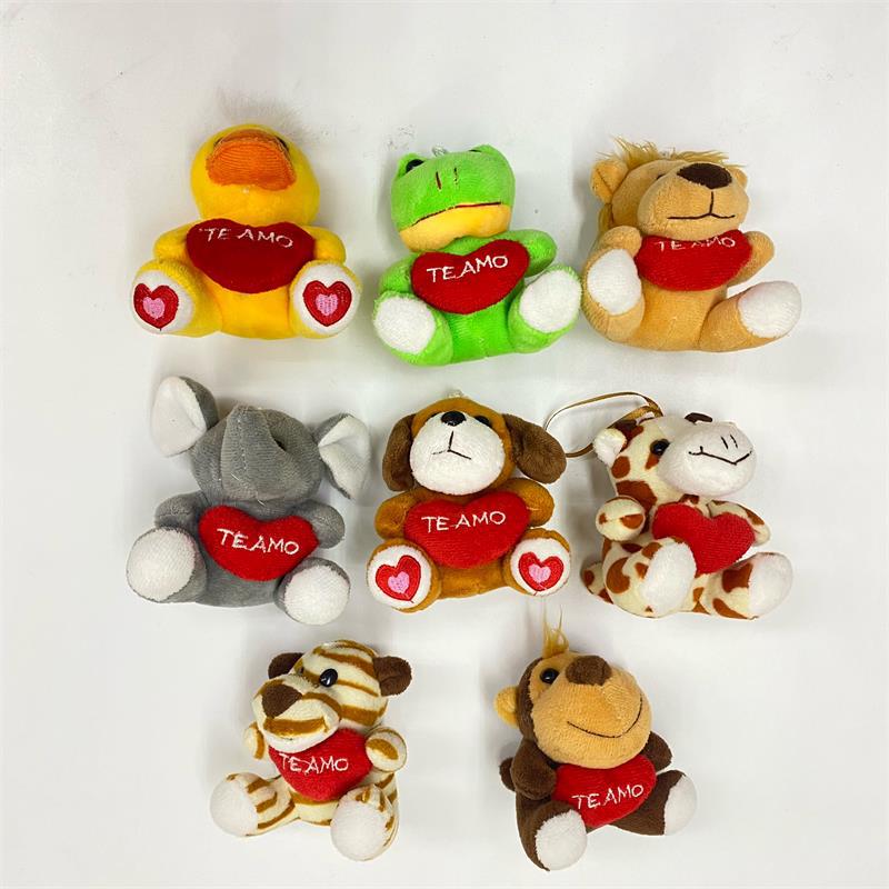 Wholesale of cross-border forest and jungle animal pendants, cartoon dolls, plush toys, backpacks, car keychains and dolls pic 26