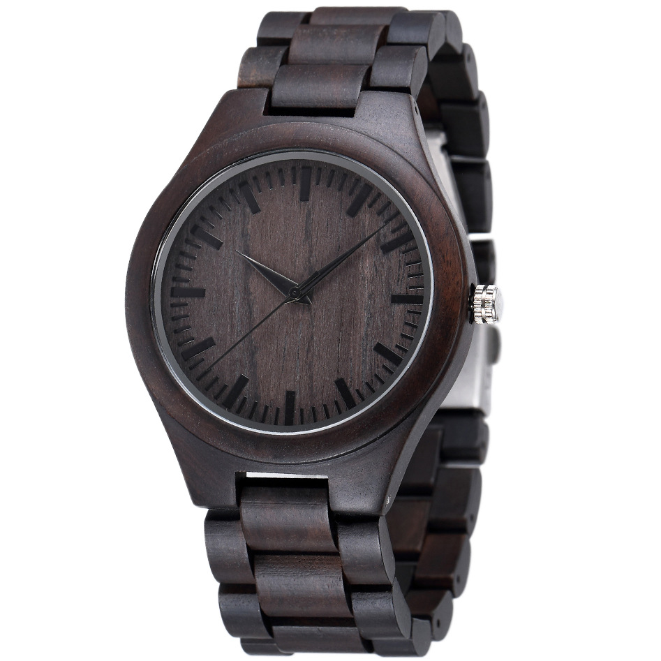 大表盘石英木表新款DIYwristwooden日本2035机芯现货支持一件代发详情38